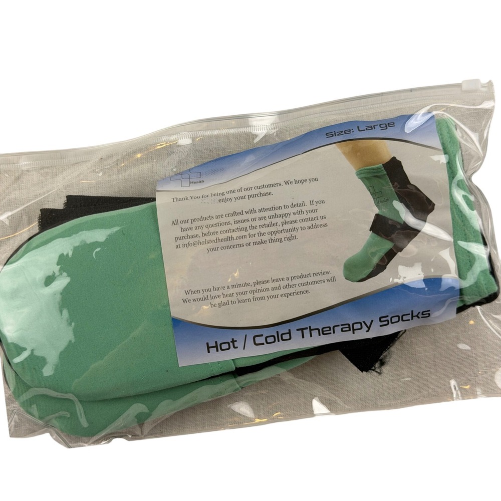 NEW Foot Health Hot Cold Therapy Socks Plantar Fasciitis Pain Relief Treat Large